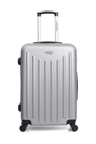 Valigia media Brooklyn (M) - 60 cm  - Nero e argentato