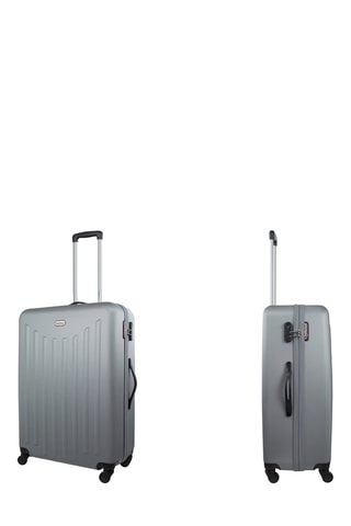 Valigia media Brooklyn (M) - 60 cm  - Nero e argentato