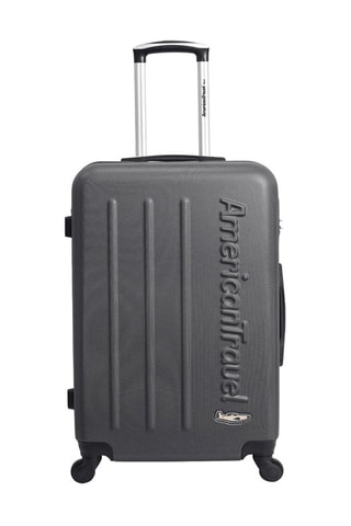 Valigia media Bronx - 65 cm  - Argentato, grigio e nero