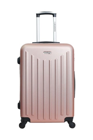 Valigia media Brooklyn (M) - 60 cm  - Nero, rosa e argentato