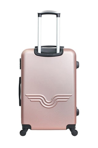 Valigia media Brooklyn (M) - 60 cm  - Nero, rosa e argentato