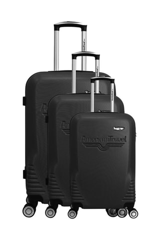 Set 3 valigie DC (S/M/L) - 55/65/75 cm  - Nero