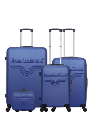 Set 3 valigie e beauty-case Chelsea-C Blu - Blu