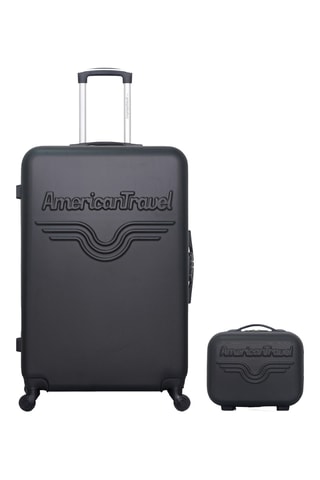 Valigia grande e beauty-case Chelsea (L/K) - 75/23 cm - Nero