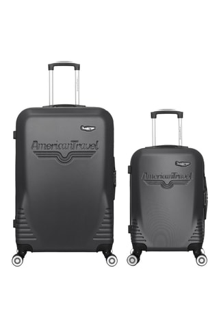 Bagaglio a mano e valigia grande DC (S/L) - 55/75 cm - Grigio