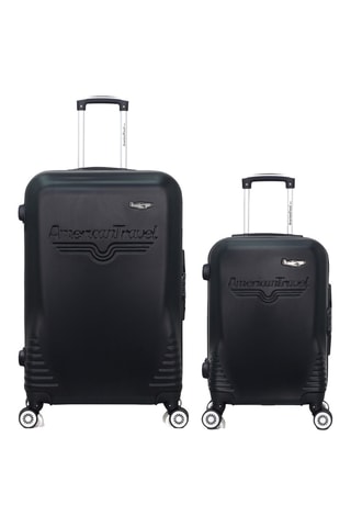 Bagaglio a mano e valigia grande DC (S/L) - 55/75 cm - Nero