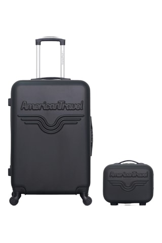 Valigia media e beauty-case Chelsea (M/K) - 65/23 cm - Nero