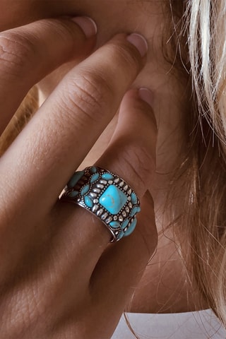 Ring - Zilverkleurig Brons