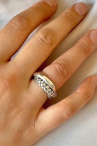 Ring - Zilverkleurig Brons