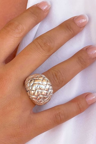 Ring - Zilverkleurig Brons