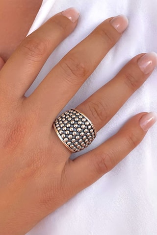 Ring - Zilverkleurig Brons