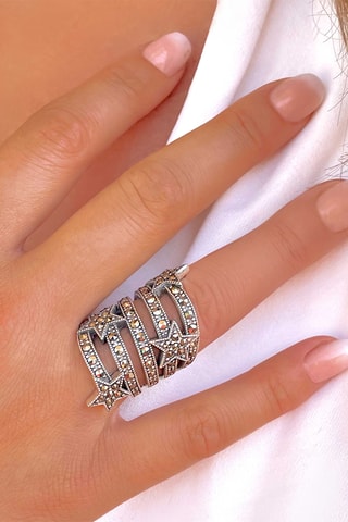 Ring - Zilverkleurig Brons