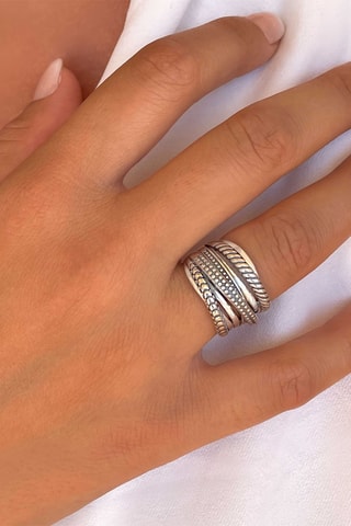 Ring - Zilverkleurig Brons