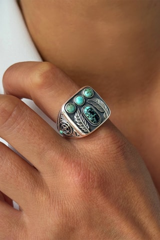 Ring - Zilverkleurig Brons