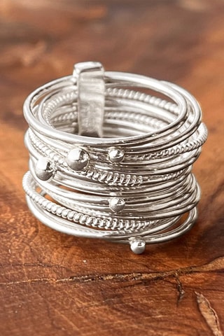 Ring - Zilverkleurig Brons