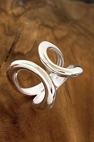 Ring - Zilverkleurig Brons