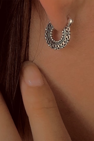 Creolen - Zilverkleurig Brons