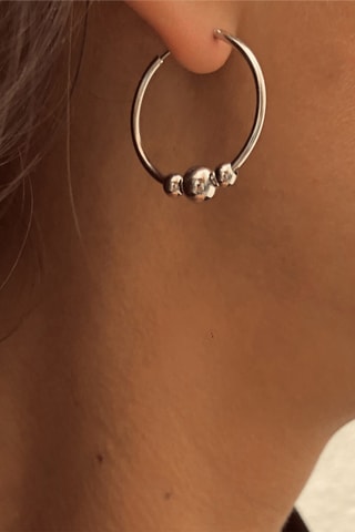 Creolen - Zilverkleurig Brons