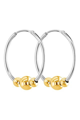 Creolen - Zilverkleurig Brons en Verguld Brons