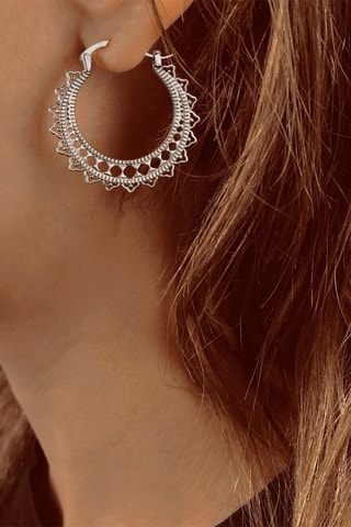 Creolen - Zilverkleurig Brons