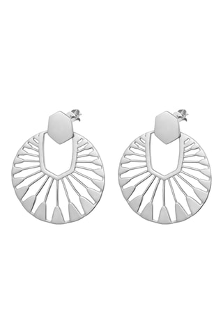 Oorbellen - Zilverkleurig Brons