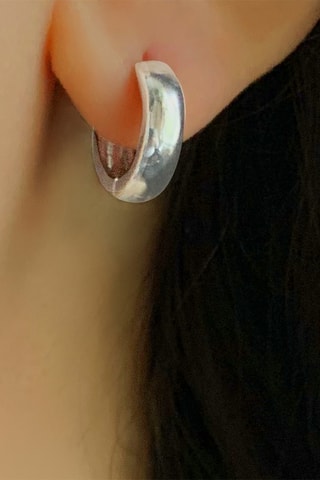 Creolen - Zilverkleurig Brons