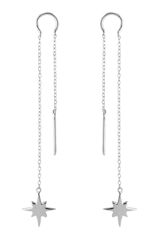 Oorbellen - Zilverkleurig Brons