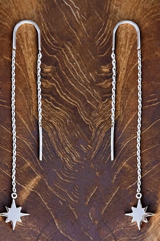 Oorbellen - Zilverkleurig Brons