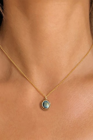 Ketting - Verguld Brons en Labradoriet