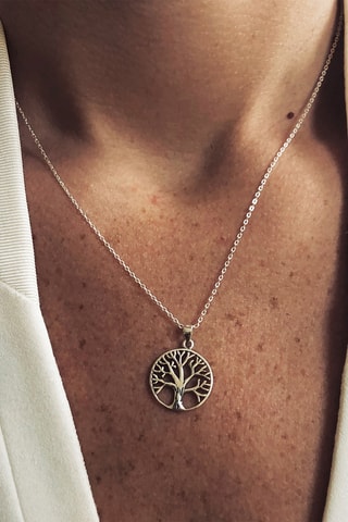 Ketting - Zilverkleurig Brons