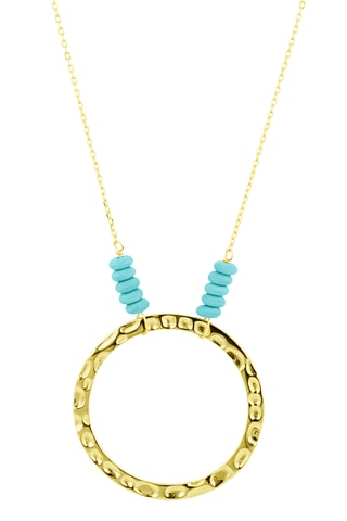 Ketting met meerdere rijen - Goudkleurig Brons