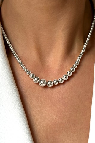 Ketting - Zilverkleurig Brons