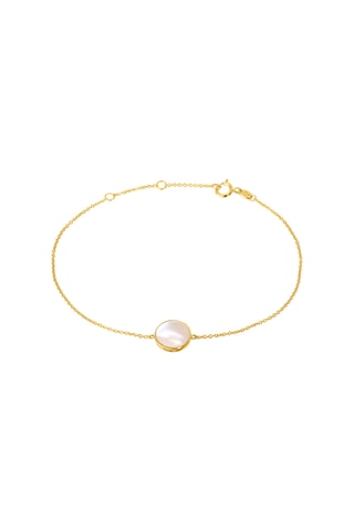 Armband - Verguld Brons en Parelmoer 