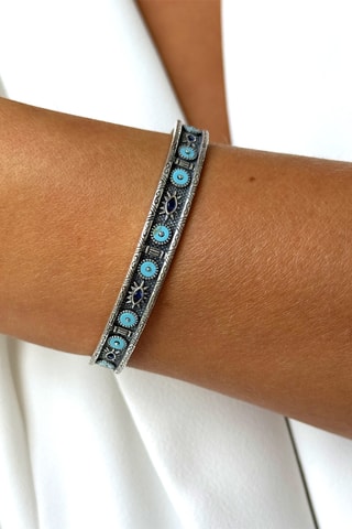 Open Armband - Zilverkleurig Brons