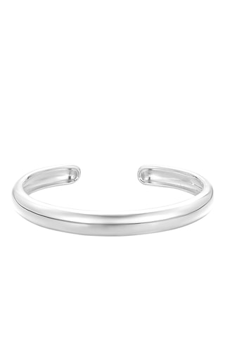 Open Armband - Zilverkleurig Brons 