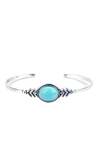 Open Armband - Zilverkleurig Brons