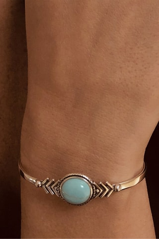 Open Armband - Zilverkleurig Brons