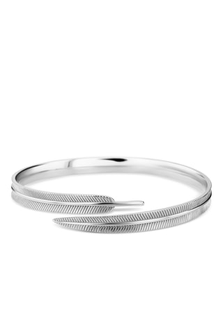 Open Armband - Zilverkleurig Brons 