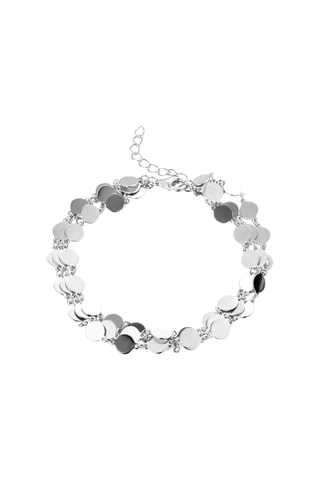 Armband met Meerdere Rijen - Zilverkleurig Brons