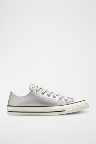 Baskets en cuir - Argenté