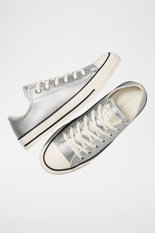 Baskets en cuir - Argenté