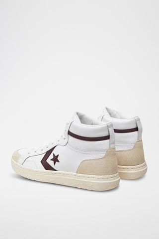 Baskets montantes en cuir - Blanc