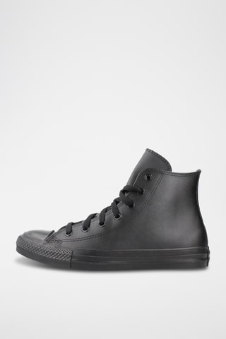 Baskets montantes en cuir - Noir