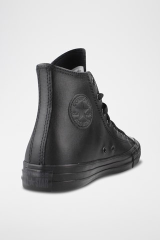 Baskets montantes en cuir - Noir