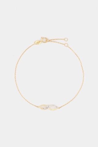 Armband Infini Diamanten - Geelgoud en Diamanten