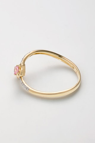 Ring Dyanne Geelgoud, Diamanten en Saffieren