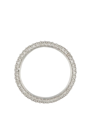 Trouwring Tour Complet Merveilleux Witgoud en Diamanten