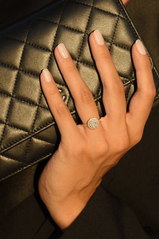 Trouwring Pompadour Geelgoud en Diamanten