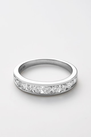 Trouwring  Rail   Witgoud en Diamanten