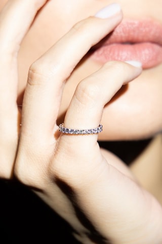 Trouwring Mon Tour Complet Witgoud en Diamanten